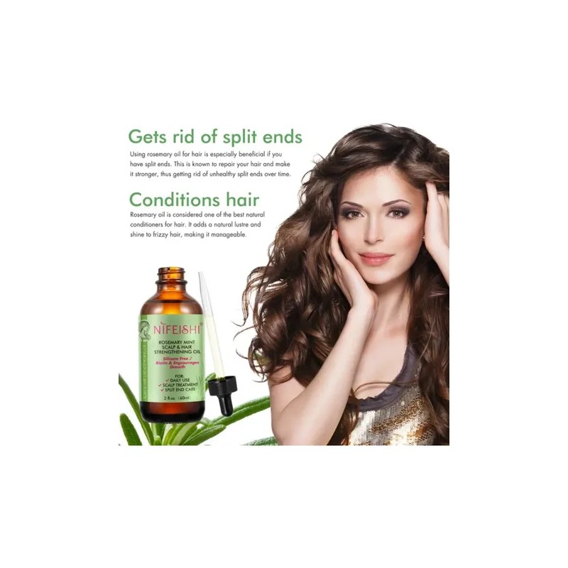 Aceite De Romero Biotina Crecimiento Cabello Cejas Pestañas