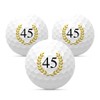 Golf Balls "45" for Birthdays, Set of 3, Golf Gift,