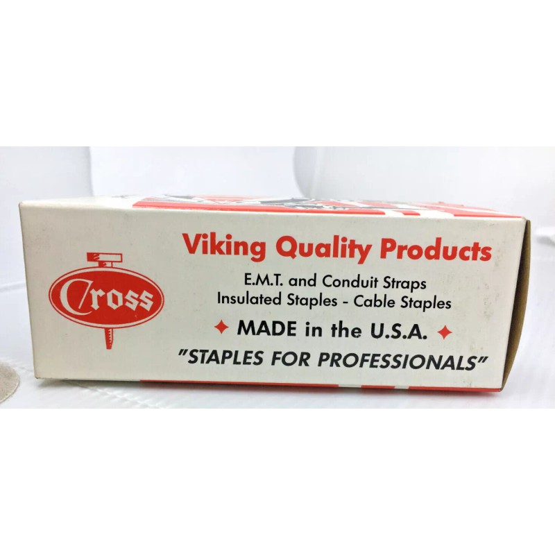 Viking Lot of 2 Viking Cable Staples Nob-Staples Galvanized #131