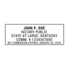 Kentucky Notary Self-Inking Rubber Stamp - Meets State Specifications