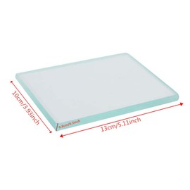 DIY Leather Craft Glass Slicker for Burnishing, Leather Polishing Tempered Glass Burnisher Slicker Plate Leather Craft Tools