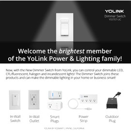 YoLink Remote, 500 Feet World's Longest Range Smart Remote Controller One Button Plugs Switches Outlets Grouping and Controlling, LoRa Enabled Smart Home Automation Device