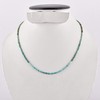 QNAVIC Turquoise Jewelry For Women Real Blue Round Beads Dainty