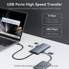 USB C Laptop Docking Station with 2 HDMI 4K@60Hz+DP 8K@30Hz