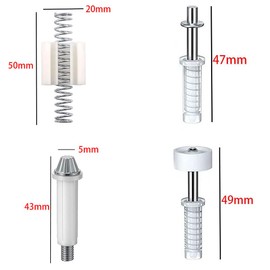 Esforzarse 10 Pcs Metal Bifold Door Installation Repair Parts, Bi-Fold Door Hardware Repair Kit, Bifold Closet Door Hardware,Bi Fold Door Hardware Kit,Bifold Door Accessories,Storm Door Parts