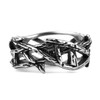 HZMAN Retro Gothic Punk Stainless Steel Branch Shape Fashion Look