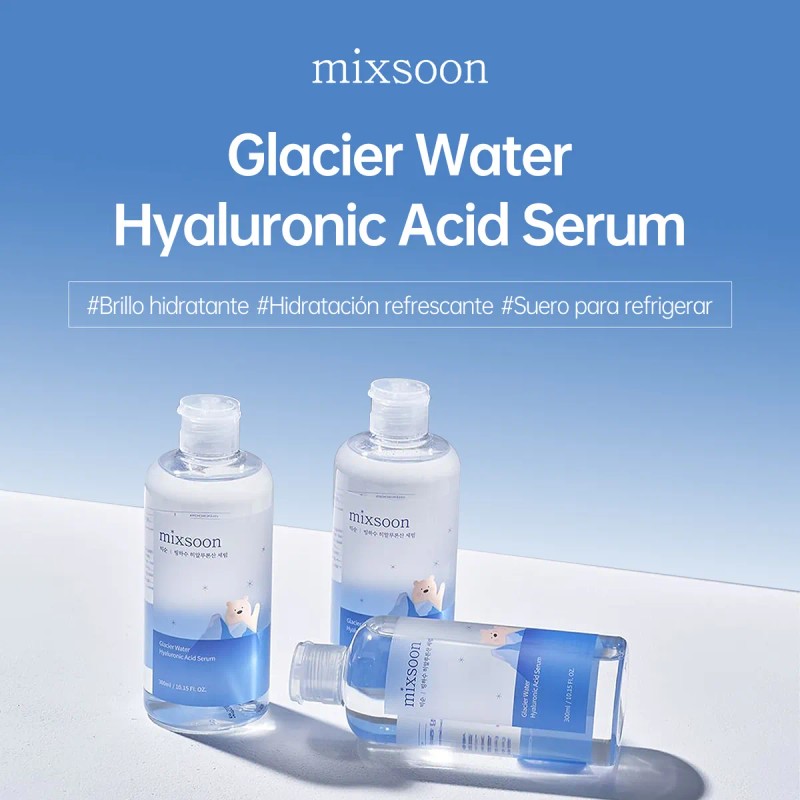 Mixsoon Glacier Water Hyaluronic Acid Serum 300ml Día/noche