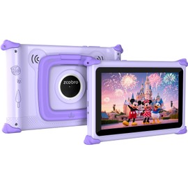 Kids Tablet 7 inch Tablet for Kids 3-12 32GB Toddler Children's Tablets with WiFi, YouTube, Baby Tablets with Shockproof Case, IPS Screen Parental Control GMS Education Games for Girls Boys (Purple)