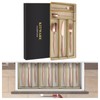 KITWARE 20-piece Rose Gold Silverware Set with Tray Service for