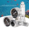 CO2 Regulator Aquarium Dual Gauge Display with Bubble Counter and