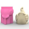 QIXIAMO Flowerpot Molds Silicone Candle Holder Mould Rooster Shape Vase