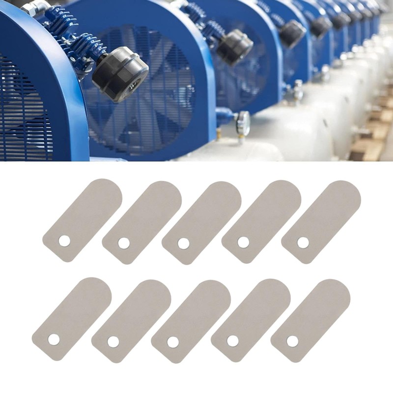 10 Pcs Air Compressor Valve Plate, 13 x 33mm Metal