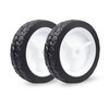 Zweipappel 2x Rubber Wheel Universal Replacement Wheel 125 mm per