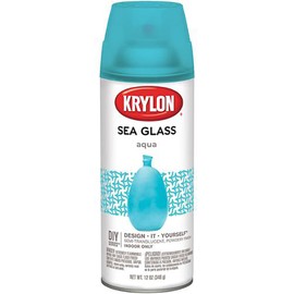 Krylon 6‐Pack of 12 oz 9057 Aqua Sea Glass Decorative Glass Spray Paint