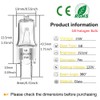 G8 Halogen Light Bulbs 35W 120V G8 Base 2Pin Dimmable
