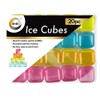 20pc ice Cubes Plastic Assorted Multicolour Reusable Pieces