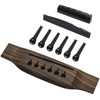 6 String Rosewood Acoustic Guitar Bridge Saddle Nut Pins Set