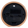 UberDeco 4 inch solid wood mantel alarm clock, nature wooden