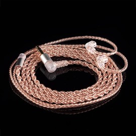 [KBEAR 4860] QDC 3.5 mm Re-Cable, 4-Core Pure Copper, Cable, 0.14 inch (3.5 mm) Earphone Upgrade Cable, Compatible with ZSN-PRO-X/ZSTX/ZSN/ZS10/ZS10-PRO/EDX/EDXPRO/CA16 etc. (QDC, 0.14 inch (3.5 mm)