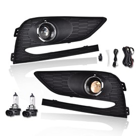 G-PLUS 2pcs Front Bumper Driving Projector Fog Light Lamps Compatible with 2016 2017 2018 Chevy Cruze Does NOT fit LT Manual or Diesel Manual Models left Right W/bezel+switch