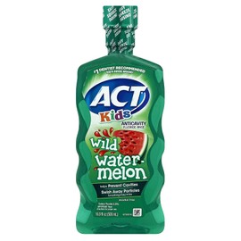 ACT Kids Anti-Cavity Wild Watermelon Fluoride Mouthwash (Pack of 6)