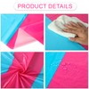 Oudain Round Plastic Disposable Tablecloth 84 Inch Stain and Wrinkle