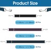 6 Pieces Thickened Bungee Cords Flat with Hooks, Large Rubber