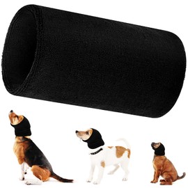 Dog Snood Neck and Ears Warmer Dog Ear Muffs Noise Protection Pet Knit Snood Headwear for Comfort, Grooming Anti-Anxiety(L)