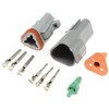 FITS DEUTSCH DT SERIES MULTI PLUG WATERPROOF CONNECTOR 2 3 4 6 8 12 WAY PIN KIT (3 Pin)