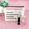 Funny Gift for Friend Coworker Cosmetic Bag Funny Sarcastic Gift