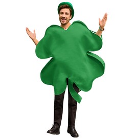 Arvilhill 4 Leaf Clover Costume for Men Adult Irish St Patrick's Outfits M