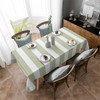 Boanket Waterproof Tablecloth - Sage Green Striped Oil Proof Spill