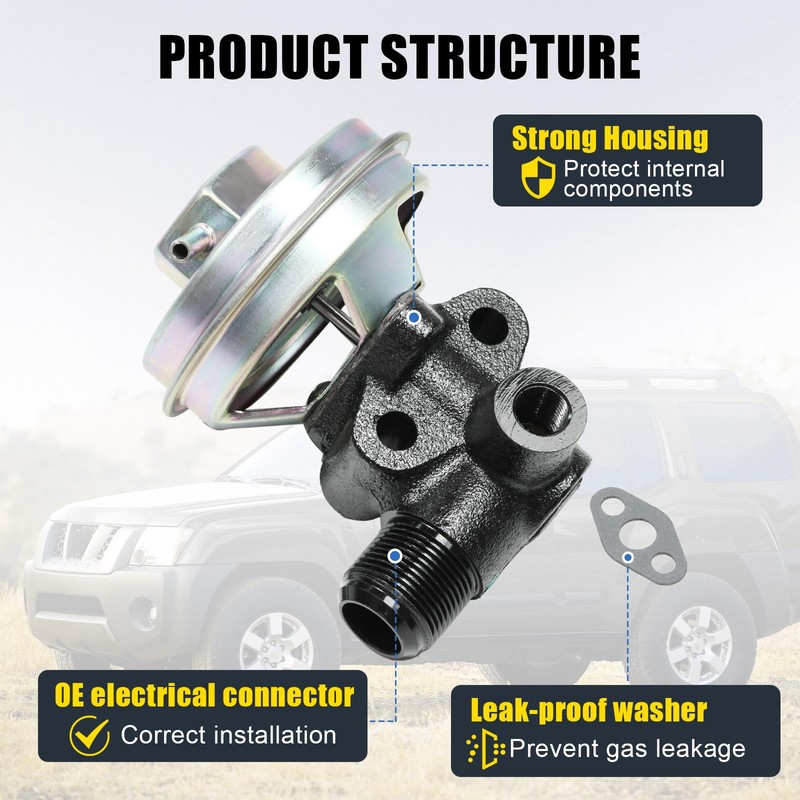Exhaust Gas Recirculation (EGR) Valve with Gaskets EGV882 replacement for