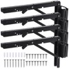 Shimeyao 4 Pcs 12 Inch E Track Folding Shelf Brackets