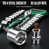 72-Tooth Ratchet Socket Set for Auto & Home Repair –