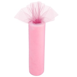 Time to Sparkle 30cm x 25m Wide Baby Pink Tulle Roll Fabric Spool Tutu Party Birthday Wraping Crafts Bridal Bow Skirt Wedding Decor