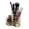 Relaxdays 3 Compartment Hexagonal Brush Holder 12.5 x 12 x