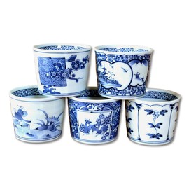 Soba Choko Soba Bokoko Set, Hasamiyaki, Arita Ware, Cute, Fashionable, Soba Choko Set, Set of 5