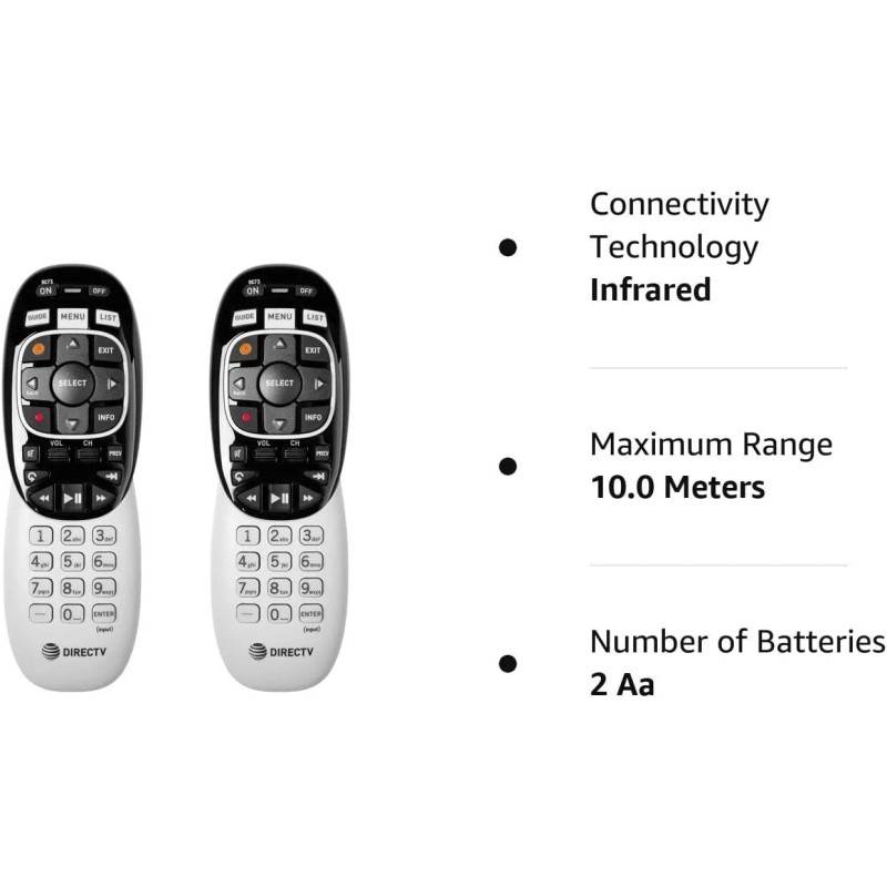 DIRECTV 4336303112 2 Pack - RC73 IR/RF Remote Control