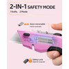 VOTREK Box Cutter Utility Knife, 2-in-1 Safety Retractable Box Cutter