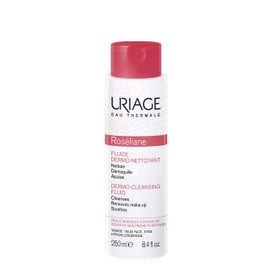 URIAGE Roseliane Anti-Redness Dermo-Cleansing Fluid 8.4 fl.oz. | Cleansing Lotion for Face & Eyes that Eliminates all Impurities While Guaranteeing High Tolerance for Sensitive Skins Prone to Redness
