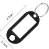 Key Tags with Split Ring, 50 Pack, of one Colour,