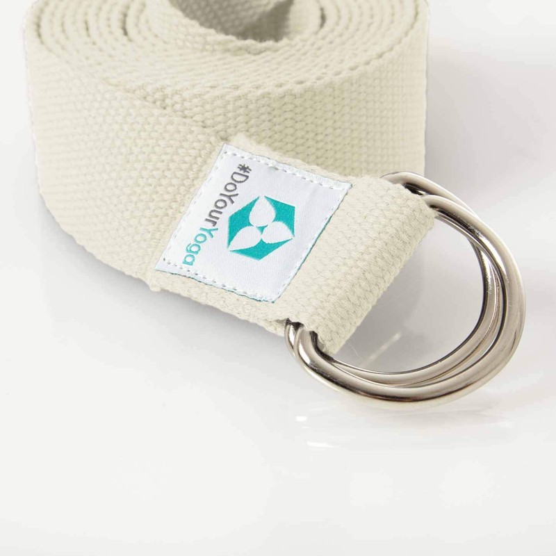 Madira Yoga Belt/Yoga Strap/Yoga Belt Strap 100% Cotton Sturdy Metal