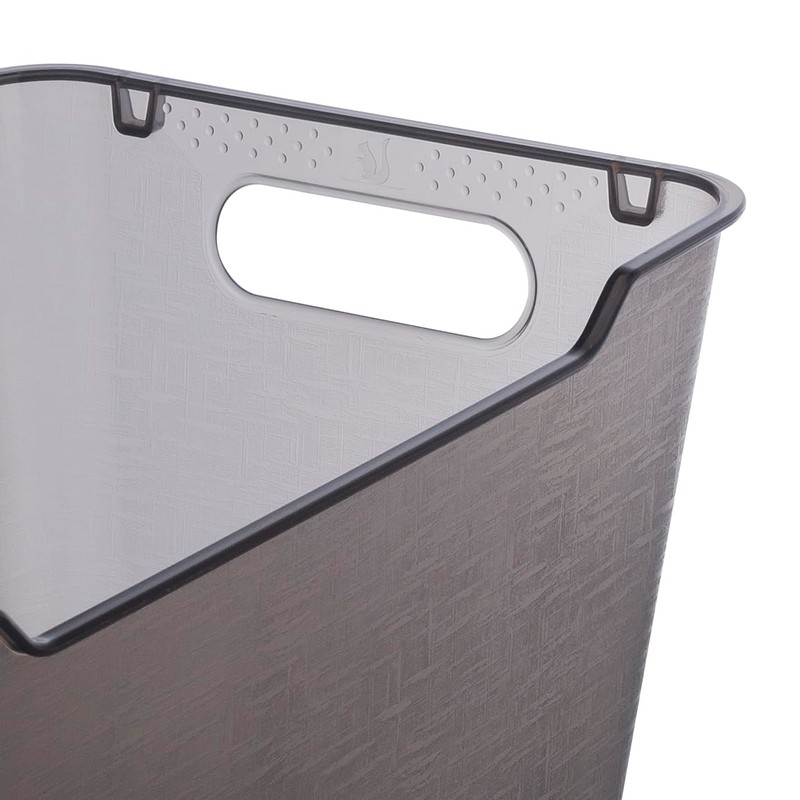 keeeper 6 Litre Textured Storage Box Lotta Crystal Grey