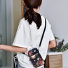 SLAXJNE 1PC Women Phone Bag Floral Pattern Multi-Function Shoulder Bag