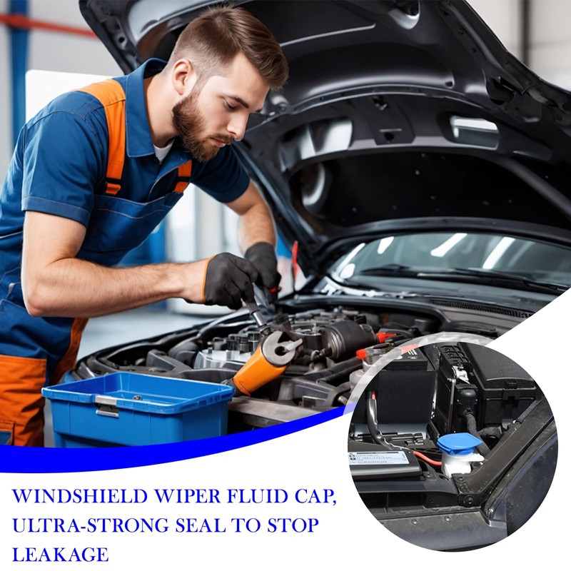 Windshield Washer Fluid Cap,Premium Windshield Wiper Fluid Cap Compatible with