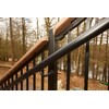 Fortress Round ADA Black Sand Steel Handrail Bracket (Bag of