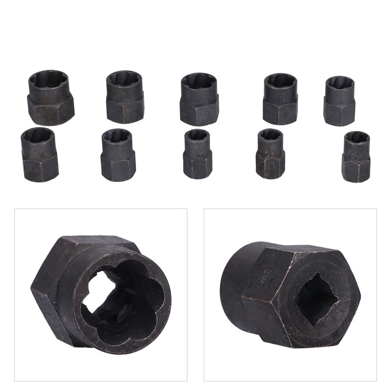 10Pcs Broken Nut Extractor Hex Remover Disassembling Tool Industrial Accessories