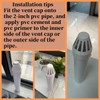 2pcs 2in.PVC DWV Termination Vent Grate End Cap Cover Coupling