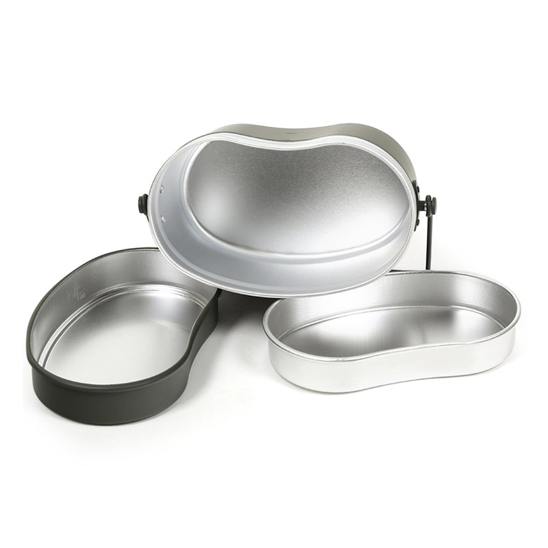 1.5L Outdoor Military Canteen Mess Tin Kit Camping Cookware Lunch